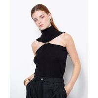 Γυναικείο Halter Top Mallory The label - Whiskey moon Off Shoulder Turtleneck With Mallory Pin