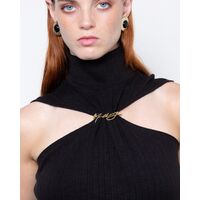 Γυναικείο Halter Top Mallory The label - Whiskey moon Off Shoulder Turtleneck With Mallory Pin