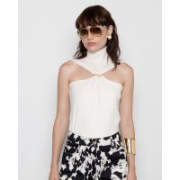 Γυναικείο Halter Top Mallory The label - Whiskey moon Off Shoulder Turtleneck With Mallory Pin