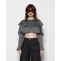 Γυναικεία Μακρυμάνικη Crop Μπλούζα Mallory The label - Bo