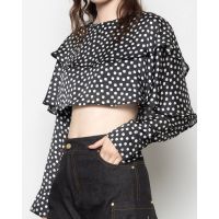 Γυναικεία Μακρυμάνικη Crop Μπλούζα Mallory The label - Bo