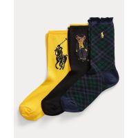 Γυναικείες Κάλτσες Polo Ralph Lauren - Hold Br Gtbx-Crew Sock-3 Pack