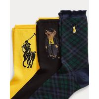 Γυναικείες Κάλτσες Polo Ralph Lauren - Hold Br Gtbx-Crew Sock-3 Pack