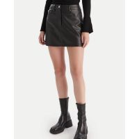 Calvin Klein - Faux Leather 5Pkt Mini Skirt  