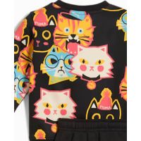 Παιδικό Set Puma Μπλούζα + Παντελόνι - Minicats Moody Cat Aop Crew