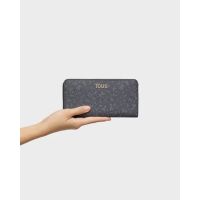 Tous - Billetera M. Kaos Mini Lines Gris Oscuro