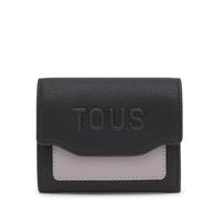 Tous - Billetera S. Audree Saffiano Negro-Gris 