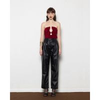 Mallory The label - Dolly Strapless Elastic Top With Metal Gold Hem  