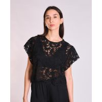 Γυναικεία Κοντομάνικη Μπλούζα Collectiva Noir - Misty