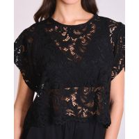 Γυναικεία Κοντομάνικη Μπλούζα Collectiva Noir - Misty