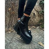 Γυναικεία Μποτάκια Αστραγάλου με Τρακτερωτή Σόλα Jeffrey Campbell - Quavo - 2