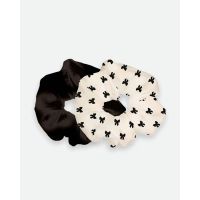 Atws - Black Bow Scrunchies Duo