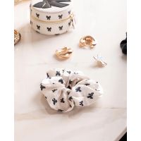 Atws - Black Bow Scrunchies Duo