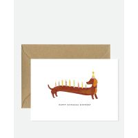 Atws - Dachshunds Extra Birthday Greeting Card