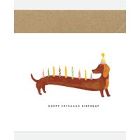 Atws - Dachshunds Extra Birthday Greeting Card