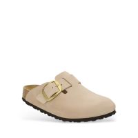 Birkenstock - Leather Boston Big Buckle Lenb Sandcastle 35 - 43 Regular Seasonal