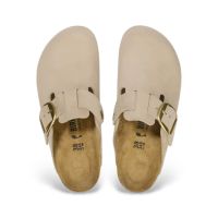Birkenstock - Leather Boston Big Buckle Lenb Sandcastle 35 - 43 Regular Seasonal