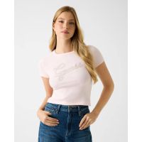 Guess - Ss Cn Guess Studs Script Tee