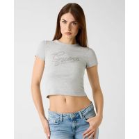 Guess - Ss Cn Guess Studs Script Tee  