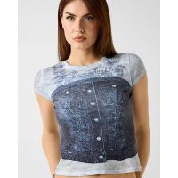 Guess - Ss Denim Bustier R5 Sub Tee
