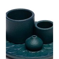 Mani - Ceramic Palo Santo Smudge and Incense Burner Flower Motif