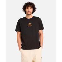 Timberland - Ανδρική Μπλούζα Print Stack Logo Short Sleeve Black