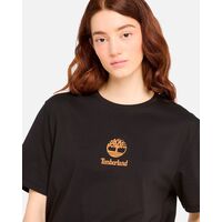 Timberland - Ανδρική Μπλούζα Print Stack Logo Short Sleeve Black