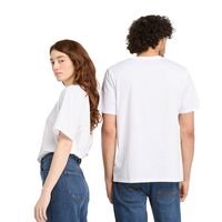 Timberland - Ανδρική Μπλούζα Print Stack Logo Short Sleeve White