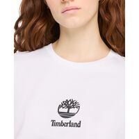 Timberland - Ανδρική Μπλούζα Print Stack Logo Short Sleeve White