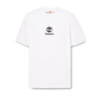 Timberland - Ανδρική Μπλούζα Print Stack Logo Short Sleeve White