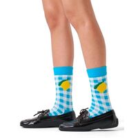 Happy Socks - Gingham Lemon Sock