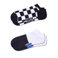 Happy Socks - 2-Pack Checkerboard Low Socks