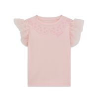 Guess - Ss T-Shirt W/Mesh Frill 