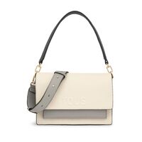 Tous - Bandolera M. Audree Saffiano Beige-Gris