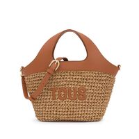 Tous - Γυναικεία Τσάντα Capazo M. Tous Lirio Rafia Camel