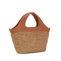 Tous - Γυναικεία Τσάντα Capazo M. Tous Lirio Rafia Camel