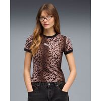 Puma - Ess Graphics Leo Luxe Bedazzled Slim Tee