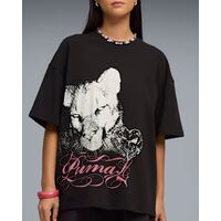 Puma - Street Glam Oversized Bedazzled Graphic Tee