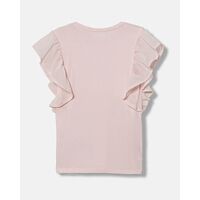 Guess - Ss T-Shirt W/Chiffon