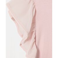 Guess - Ss T-Shirt W/Chiffon
