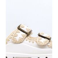 Mou - Γυναικεία Σανδάλια Eva One-Piece Slide Two-Buckles