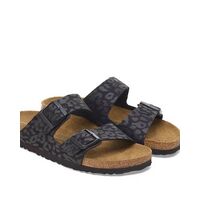 Birkenstock - Synthetics Arizona Syn Leo Black 35 - 43 Narrow Seasonal