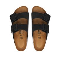 Birkenstock - Leather Arizona Wb Lenb Black 35 - 46 Narrow Seasonal