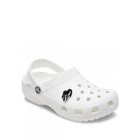 Crocs - Silver and Black Enamel Heart