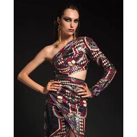 Peace And Chaos - Etenal One Shoulder Slit Dress