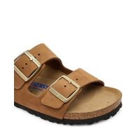 Birkenstock - Leather Arizona Sfb Lenb Mink 35 - 43 Narrow Seasonal 