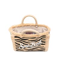 Mc2 Saint Barth - Vanity Mini Straw N-Small Bag With Strap 