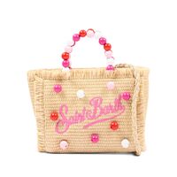Mc2 Saint Barth - Vanity Mini Straw N-Small Bag With Strap