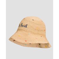 Mc2 Saint Barth - Raffia Hat-Rearl Raffia Bucket Hat