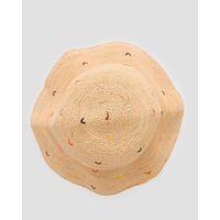 Mc2 Saint Barth - Raffia Hat-Rearl Raffia Bucket Hat